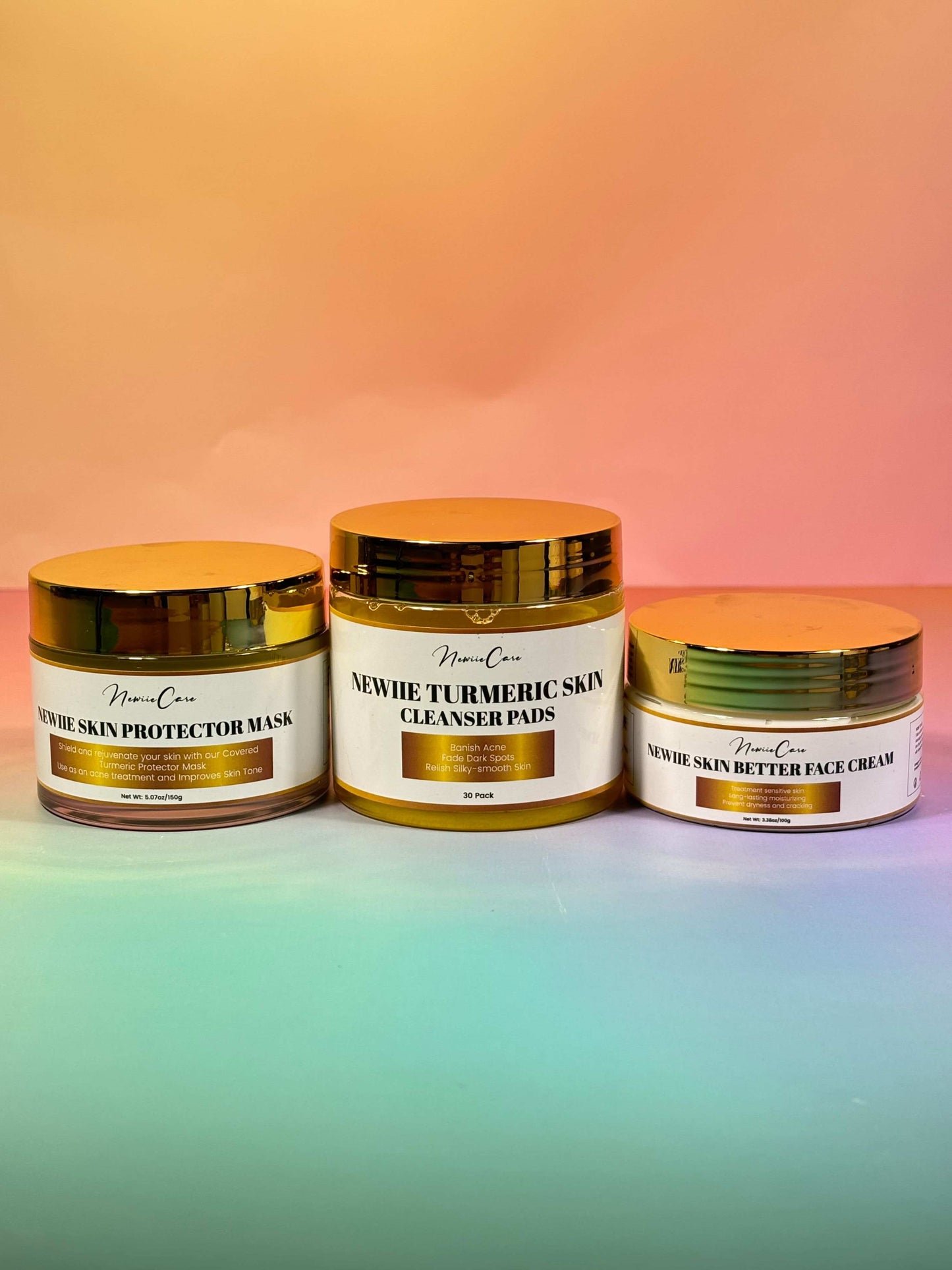 Newiie Skin Bundle – Mask, Pads & Moisturizer for Everyday Radiance